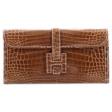 hermès jige clutch price|hermes jige clutch crocodile.